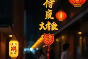 《雪落无声处》横版剧照，雪地上一串通向木屋的脚印