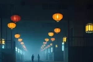 《野草与星群》横版剧照，旷野夜空下的低矮帐篷