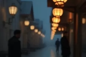《慢船去南方》横版剧照，江面上缓慢行驶的客船与桅杆